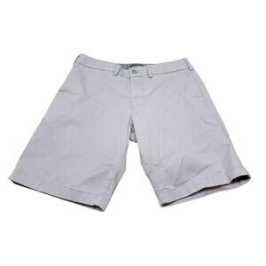 Express Men's Slim Chino Shorts Gray 10" Inseam Size 31 Excellent